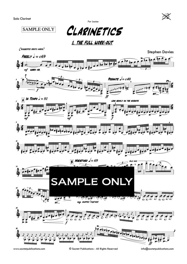 Clarinetics Saxtet Publications