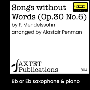 Songs Without Words (Op.30 No.6)