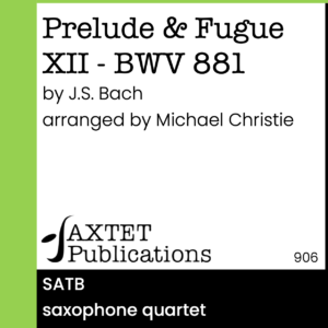 Prelude & Fugue XII - BWV 881