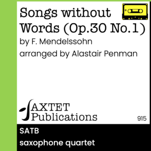 Songs Without Words (Op.30 No.1)