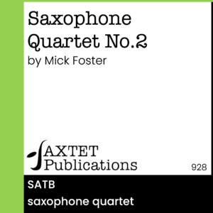 Saxophone Quartet No.2