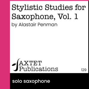 Stylistic Studies for Saxophone, Volume 1
