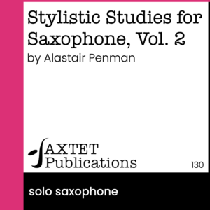Stylistic Studies for Saxophone, Volume 2