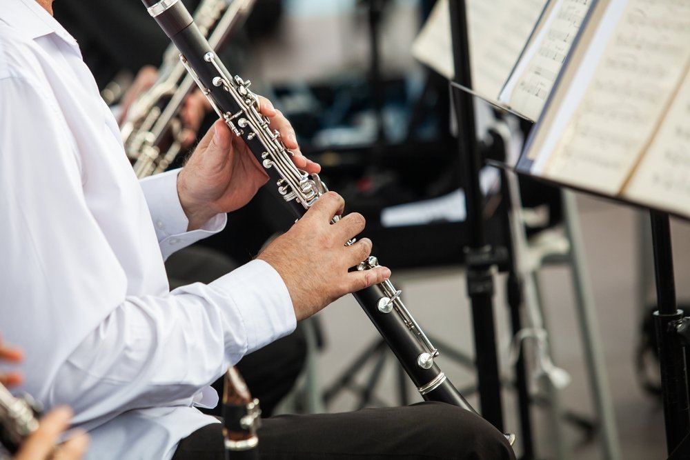 image of man playing clarinet