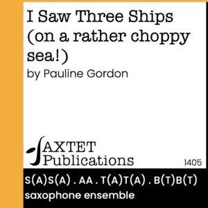 I saw three ships (on a rather choppy sea) by pauline gordon